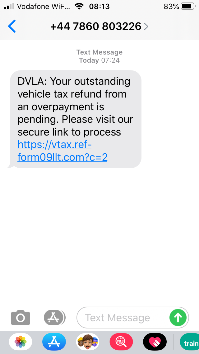 scams-text-message-welcome-to-the-shotesham-website